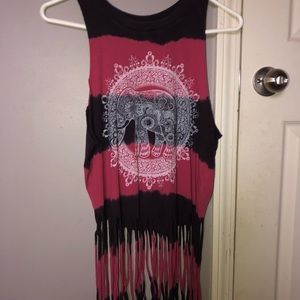 Fringe tank top